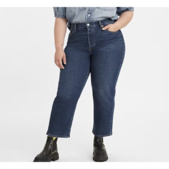 Levi's Wedgie Straight Jeans Blue Size 20W (24" inseam) - Picture 1 of 4